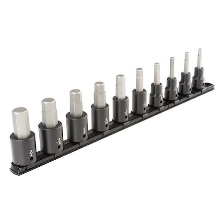 Tekton Socket Set, Steel, 18 1/4 in L SIB92100