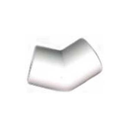Circo Innovations Schedule 40 Pvc 45 Degree Fitting, 1-1/4"Dia., White,  144-U