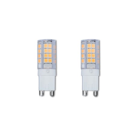 Bulbrite 35-Watt Equivalent T4 Dimmable Bi-Pin (G9) LED Light Bulb Soft White, 2PK 861514