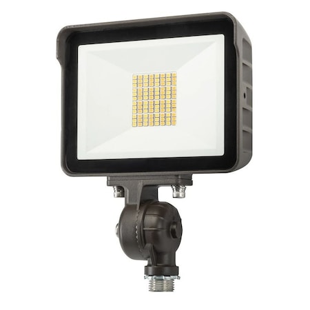 Keystone 15W LED Flood Light feat. Color Select, Rectangular Series 1 with built in photocell. 120-277V Input KT-FLED15-R1A-UNV-8CSB-VDIM /TAA