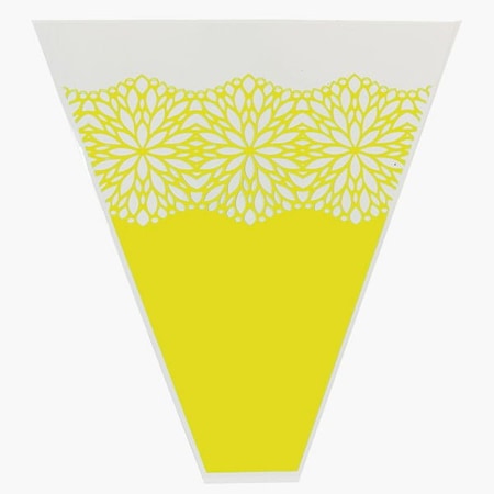 Nashville Wraps Blossomy Yellow Bouquet Sleeve, 4 x 18 x 17, 50PK FBSBYE