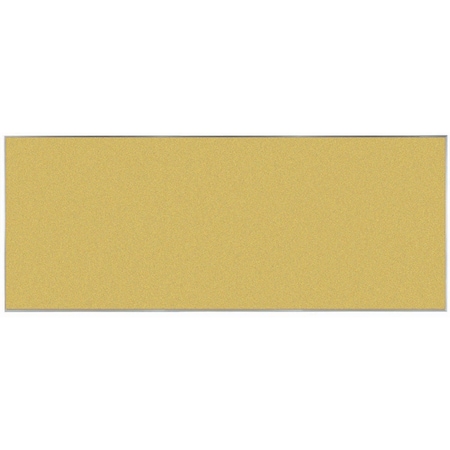 Aarco VIC Cork Bulletin Board w/ a Clear Satin Anodized Al Frame, Fresh Pineapple 48''Hx120''W DW48120212