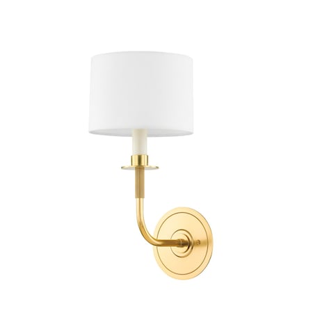Hudson Valley Lighting Paramus 1 Light Wall Sconce 7 In. Aged Brass 9115-AGB