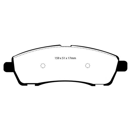 Ebc Yellowstuff Rear Brake Pads for 2000-2002 Ford Excursion 5.4L 2WD DP41603R