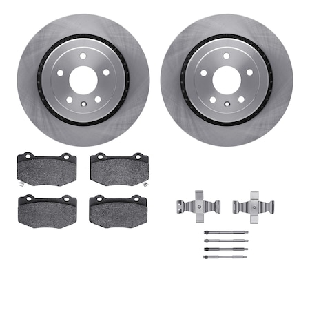 Dynamic Friction Co DFC Brake Rotor with 5000 Brake Pads and Hardware Kit 6512-47234