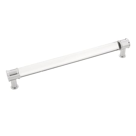 Belwith Products Belwith  224 mm Midway Cabinet Pull Center to Center, Crysacrylic with Chrome BWP3704 CACH