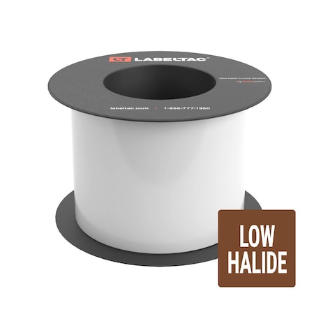 Labeltac Low Halide Supply 4in x 75ft LT9, White LT402LH-C