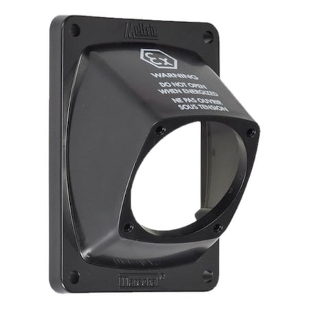 Meltric ANGLE ADAPTER 30 DEGREE POLY BLACK SIZE 1 22-1A057