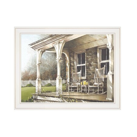 Homeroots Sunday Afternoon 1 White Framed Print Wall Art 407377
