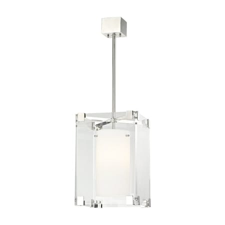 Hudson Valley Lighting Achilles 1 Light Pendant 13.25 In. Polished Nickel 4125-PN