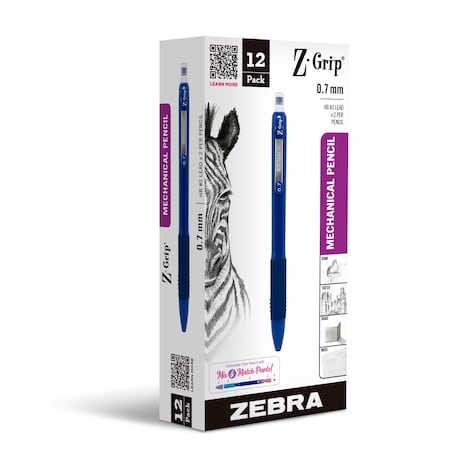 Zgrip Mechanical Pencil Navy Blue, PK12 50420