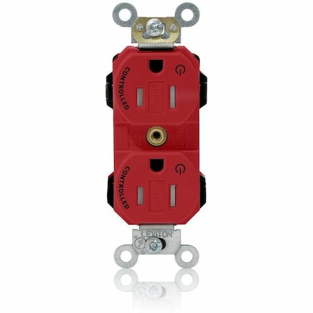 Leviton Straight Blade Receptacle, 5-15R, 15 A, 125V AC, Self-Grounded MT562-2SR
