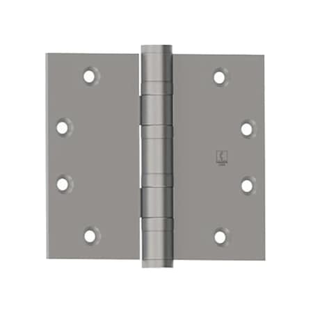 Hager Full Mortise Ball Bearing Hinge, Heavy Weight, 4-1/2in by 4-1/2in, Steel, 5 Knuckle, 8-Wires, Satin BB1168 4-1/2X4-1/2 26D ETW8