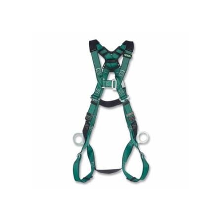 Msa Safety V-FORM, Full-Body Harness, Back/Hips D-Rings, Standard, RaceFORM, Chest/Qwik-Fit, Leg Buckles 454-10197200