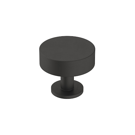 Amerock Radius 1-1/4 in 32 mm Diameter Matte Black Cabinet Knob BP36864FB