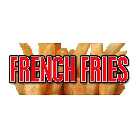 Signmission French Fries, 12 Inch, Decal D-French Fries
