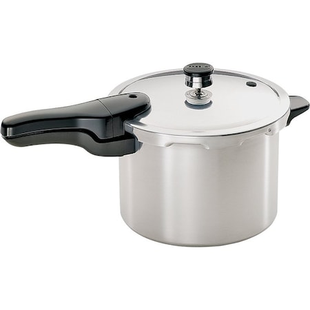 National Presto Presto 01264 Pressure Cooker, 6 qt Capacity, Aluminum 1264
