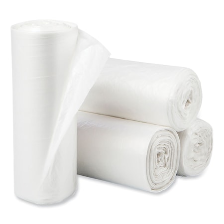Pitt Plastics 44 gal Trash Can Liners, Standard-Duty, 1.35 mil, Natural, 100 PK PCRL3750SHN