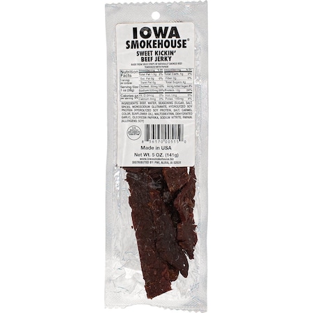 Iowa Smokehouse 5 Oz. Sweet Kickin Beef Jerky is-5jsk