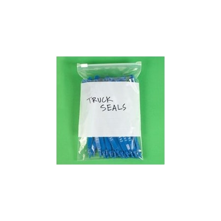Bubblefast 100-6 x 9'' - 3 Mil Slide-Seal Reclosable White Block Poly Bags, 100PK BFPB5239