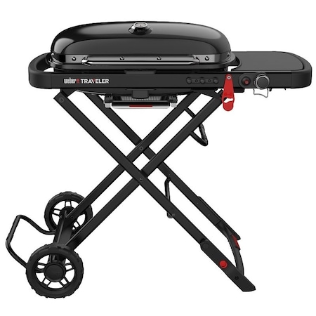 Weber Gas Grill, 13,000 Btu, Propane, 1-Burner, Smoker Included: No, Side Shelf Included: Yes 9013001