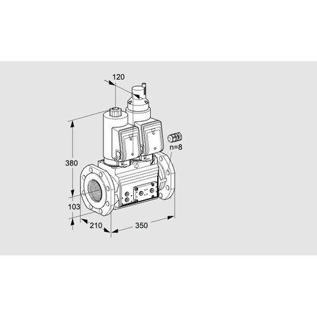 Honeywell VLV, DBL SOLND, 100MM ISO FLG, VCS8100F05N KS88204430