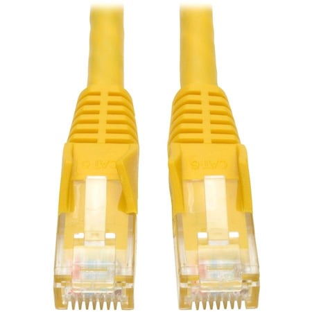 Eaton Tripp Lite Series Cat6 Gigabit Snagless Molded UTP Ethernet Cable RJ45 M/M, PoE, Yellow, 20 N201-020-YW