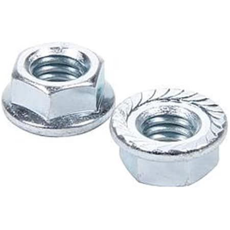 Powerhouse 0.37 in.-16 Serrated Flange Nuts, 10PK PO1596762