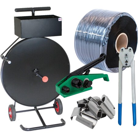 Encore Packaging Polypropylene Strapping Kit for 1/2 in, Contractor - Seals. Regular Duty P12CB02-SO