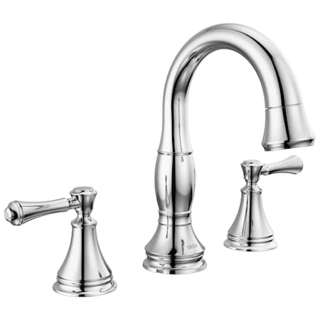 Delta Cassidy Two Handle Widespread Pull-Down Bathroom Faucet In Chrome 3597-PD-DST