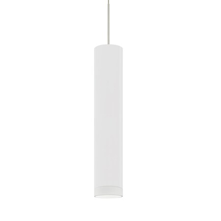 Besa Lighting Cafe 12 Cord Pendant, White/Frost, Satin Nickel Finish, 1x50W Halogen 1XT-CAFE12WF-SN