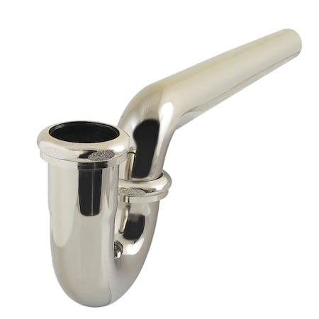 Kingston Brass 1-1/2 in. P-Trap without Flange, 13-1/16 in. Length, 18 Gauge, Polished Nickel CC1126