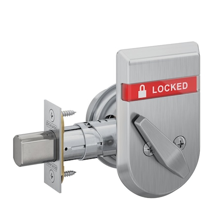 Schlage Grade 2 Single Cylinder Indicator Deadbolt, Key Cylinder Outside/Thumbturn Inside, 6-Pin Cylinder,  B560P 626 IS-LOC