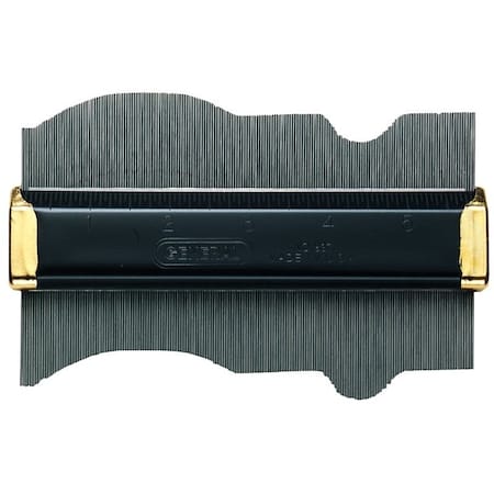 General Tools Contour Gauge with Pins, 6 in L, 312 in W, SAE Graduation, Stainless Steel 837