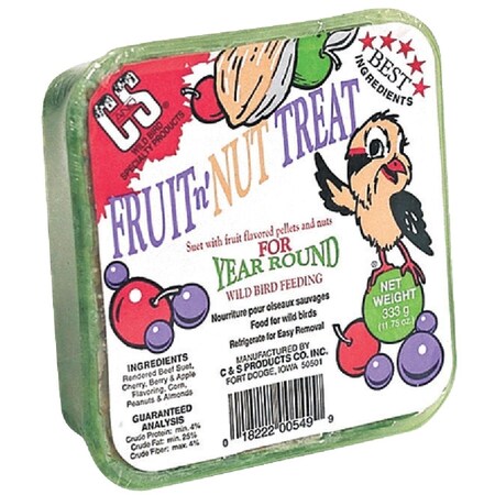 C&S 11.75 Oz. Fruit n Nut Treat Suet 100214323