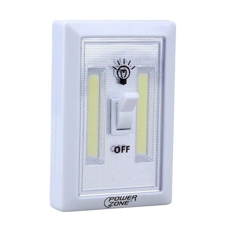 Powerzone Cordless Light Switch, LED Lamp, 200 Lumens, Wall Mounting 12532
