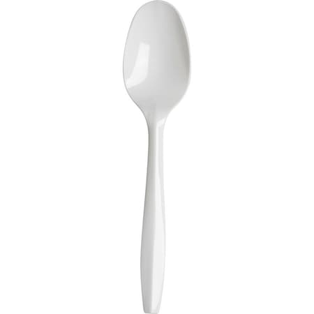 Dixie Plastic Cutlery, Mediumweight Spoon, White, 1000PK PTM21