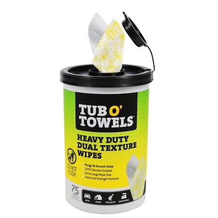 Tub O Towels Cleaning Wipes 10 in. W X 12 in. L 1 pk TW75-DT