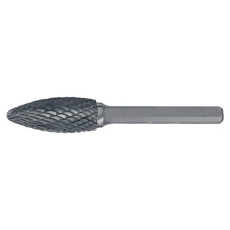 Cle-Line 1/8x1/8 Solid Carbide Shank Double Cut Carbide SH-41 Cle-Line 1854 Flame Shaped Bur C10072