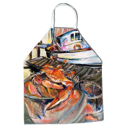 Carolines Treasures Crab Trap Crab Apron JMK1295APRON