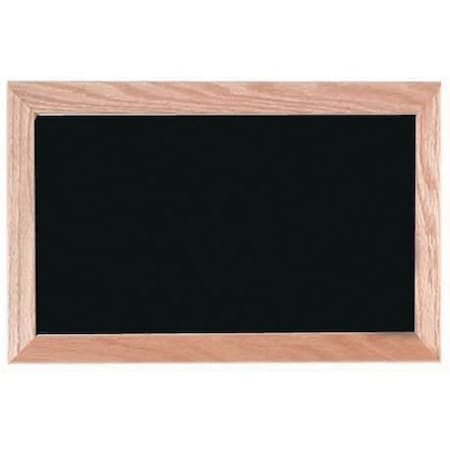 Aarco Neon Marker Board, Black Neon Marker Board w/ a Solid Red Oak Frame, Size 12''Hx18''W BOC1218NT