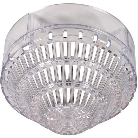 Safety Technology International Smoke Detector Damage Stopper Cover, Polycarbonate, Surface Mount, 5 in D, Clear STI-8130