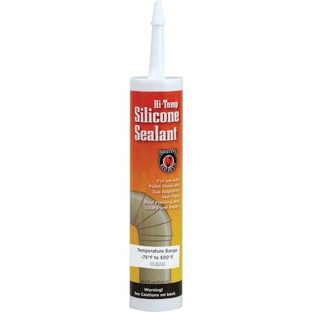 Meecos Red Devil 10.3 Oz. Clear Silicone Hi-Temp Sealant 601C