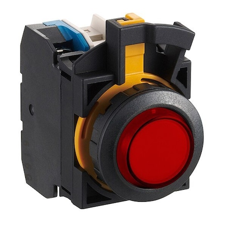 Idec Illuminated PB 22MM 2NO+2NC Red 24V Blac CW1L-A2E22Q4R