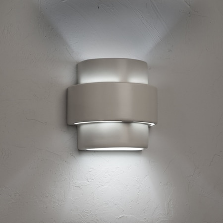 Luxury Lighting Fasciato 10 in Tall Ceramic Outdoor Wall Light, Matte Navajo, 2PK (2) 128-00-MNP-ud-7