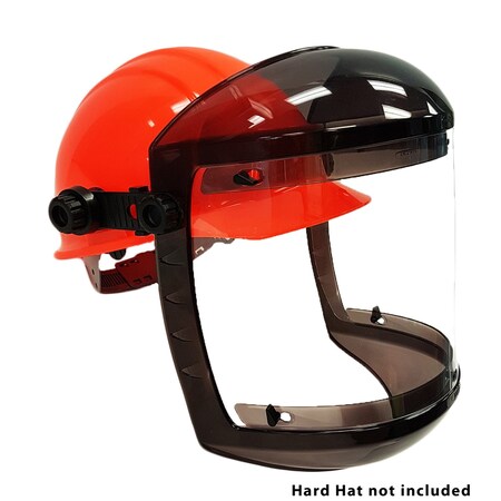 Facetec With cap attachment for slotted cap style hats, with PC Visor Installed, CSA/ANSI 12F483CAPOPC
