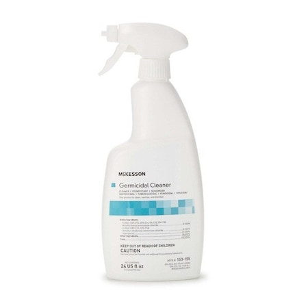 Mckesson Germicidal Surface Disinfectant Cleaner, 24 oz. Trigger Spray Bottle, 6PK 153-155