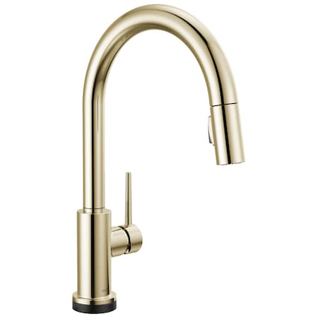 Delta Trinsic Touch2O Technology Kitchen Faucet with Touchless Technology 9159TL-PN-DST
