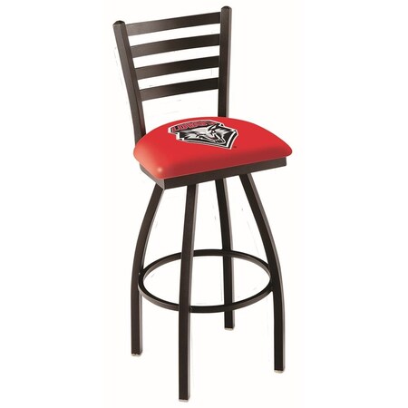 Holland Bar Stool Co 36" Blk Wrinkle New Mexico Swivel Bar Stool, Ladder Back L01436NewMex