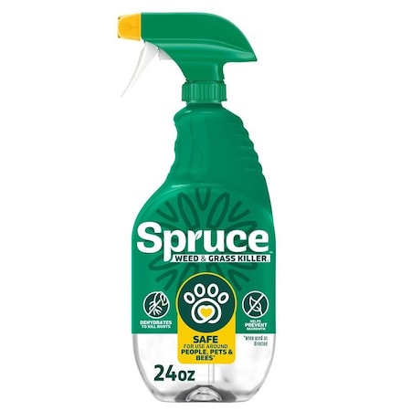 Spruce Weed and Grass Killer, Liquid, Spray Application, 24 oz Bottle 810121300418